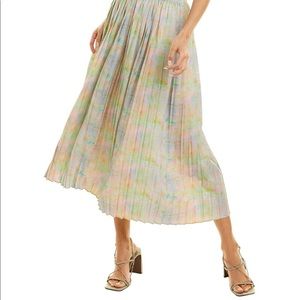 Impressionism Midi Skirt